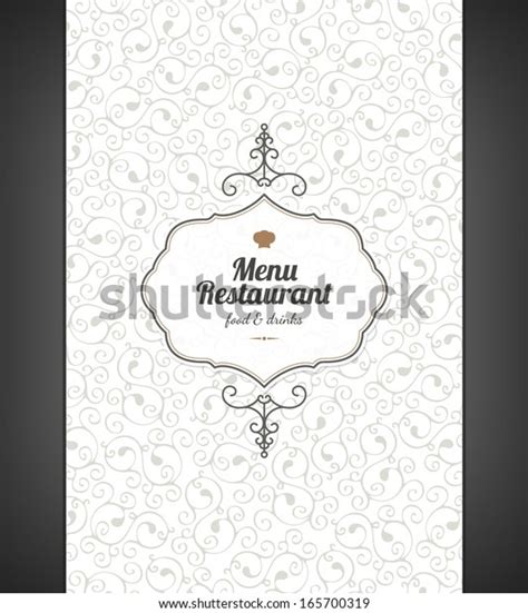 Restaurant Menu Design Stock Vector Royalty Free 165700319 Shutterstock