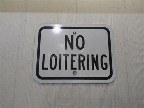 Loitering stock photo. Image of signs, regulations, public - 164622756