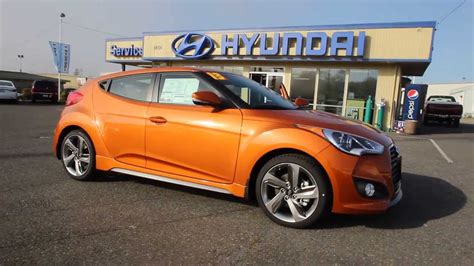 Du175303 2013 Hyundai Veloster Turbo Bellingham Orange Youtube