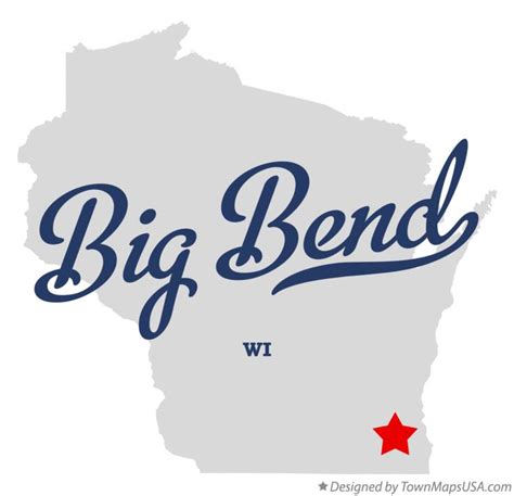 Map of Big Bend, Waukesha County, WI, Wisconsin