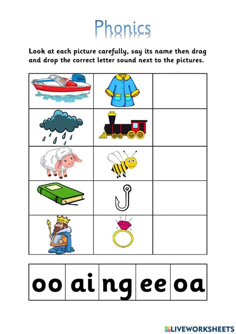 Phonics Online Exercise For Infants Live Worksheets