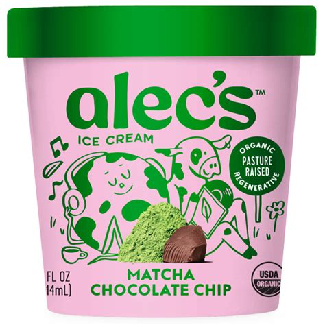 Matcha Chocolate Chip Alecs Ice Cream