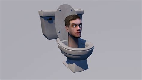 3d Model Skibidi Toilet Vr Ar Low Poly Cgtrader