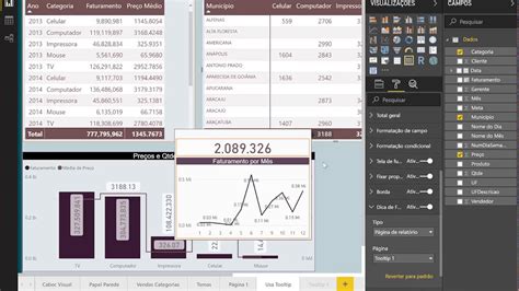 Power Bi Como Aplicar Dicas De Ferramentas Em Tabelas E Matrizes