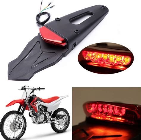 Automotive 12v Smoke Lens Motorcycle Fender Lamp Led Brake Stop Driving