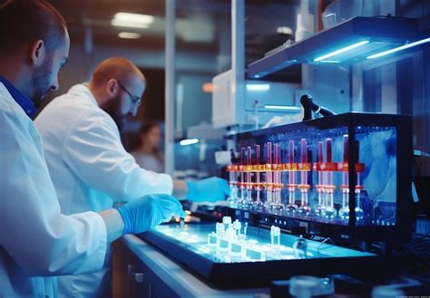 Premium Photo Photo Microbiologist Doctor Taking A Blood Sample