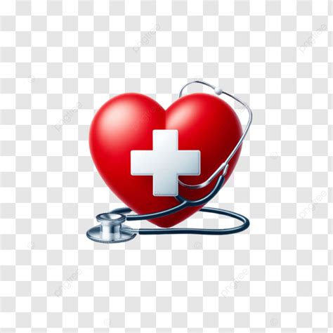 Red Cross Heart A Beacon Of Hope Wellness Symbolism Medicine Png