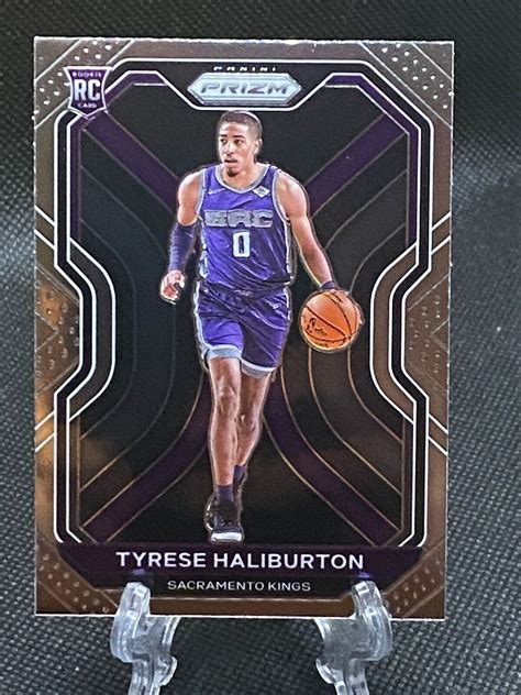 2020 21 Prizm Tyrese Halliburton Rookie 262 Photo Variant SP Kings