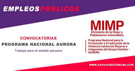 Concurso Cas Programa Nacional Aurora Abogado A Para Cem Huanuco