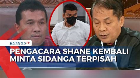 Kuasa Hukum Shane Lukas Kembali Meminta Sidang Terpisah Dengan Mario