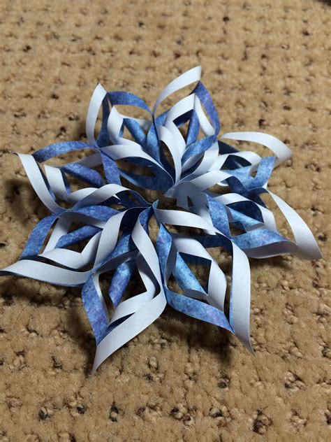 Paper Snowflake Ornament Paper Snowflakes Snowflake Ornaments Homemade