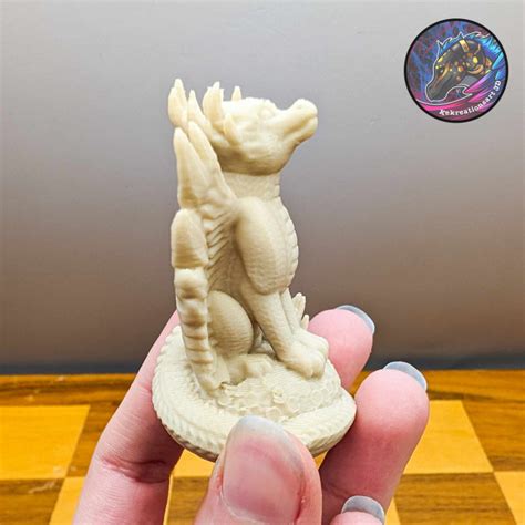 3D Printable Dragon Chess Set Pieces By Kirsten M