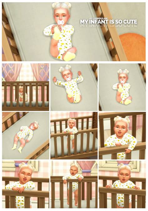 348 Pose Pack My Infant Is So Cute Free Simsulani Sims Baby