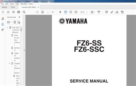 Yamaha Fz6 Ss Fz6 Ssc Service Manual Pdf Download Heydownloads Manual Downloads