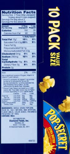 Pop Secret Extra Butter Popcorn 32 Oz Kroger