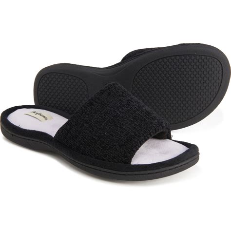 Dearfoams Open Toe Slide Slippers For Women Save