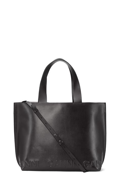 East West Tote Logo Bag | GANNI DE
