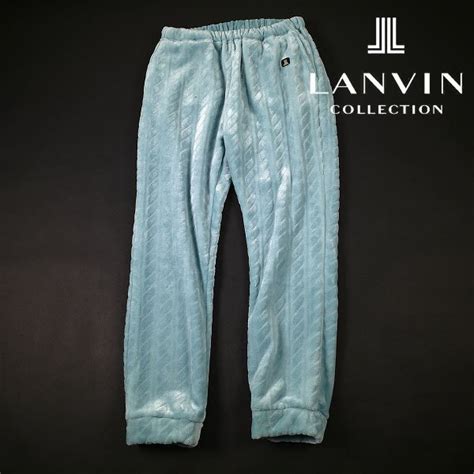 【未使用】新品1円～★定価0 7万 Lanvin Collection ランバン コレクション メンズ 秋冬 もこもこフリースイージーパンツ