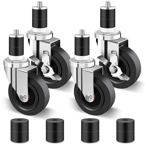 Nefish 4 Inch Prep Table Casters Wheels Heavy Duty Casters