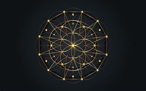 Semente Da Geometria Sagrada S Mbolo Da Vida Mandala M Stica