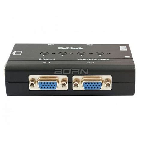 4-портовый KVM-переключатель USB D-Link DKVM-4U/C1B — купить, цена ...