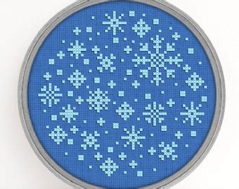 Filigram First Snowflakes Cross Stitch Pattern Etsy