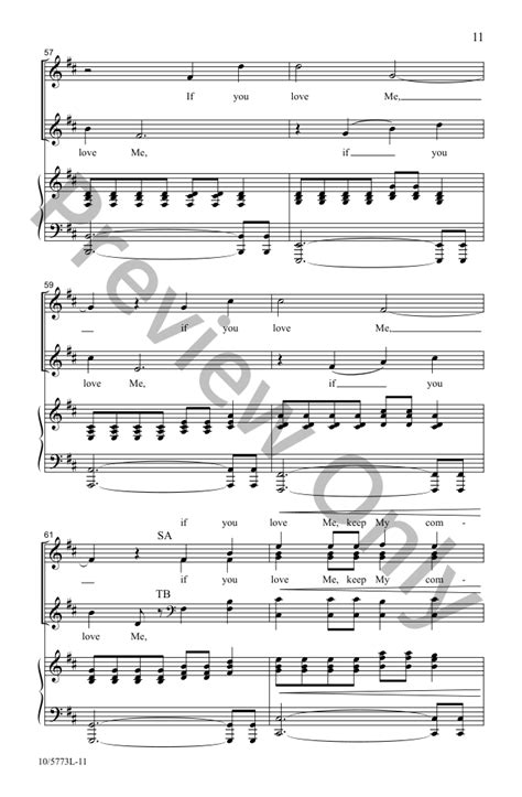 If You Love Me Satb By Lloyd Larson J W Pepper Sheet Music