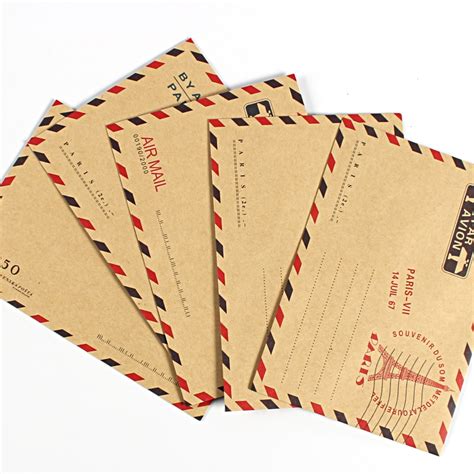 10 Stks Set Vintage Kraftpapier Enveloppen Voor Bu Grandado