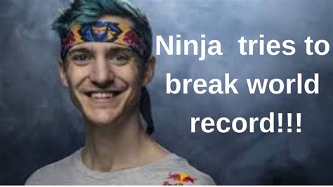 Ninja Tries To Break World Record Youtube