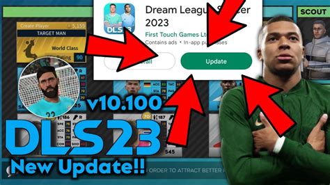 New Update Dream League Soccer 2023 V10 100 Update • New Faces