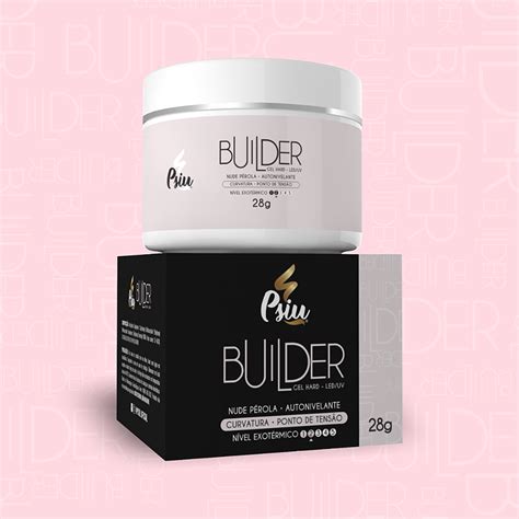Gel Premium NUDE PÉROLA Linha Builder Psiu 28g Psiu Cosméticos