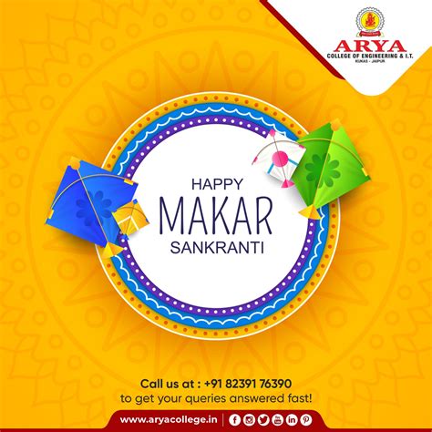 Happy Makar Sankranti 2021 Arya 1st Old Campus Happy Makar