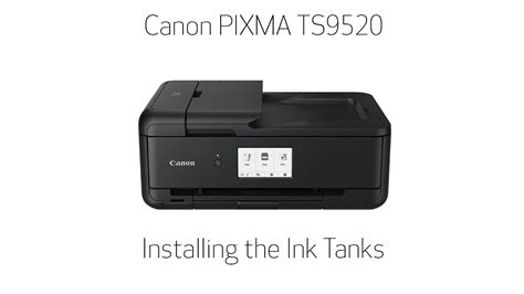 Canon Pixma Ts9520 Installing The Fine Cartridges Youtube