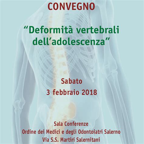 Convegno Deformità vertebrali dell adolescenza Gruppo Forte Salerno