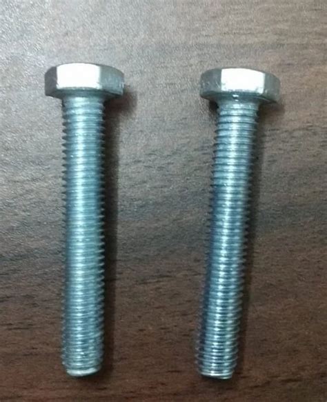 M Mm Mild Steel Hex Bolt Hot Dip Galvanized Hdg At Rs Kg