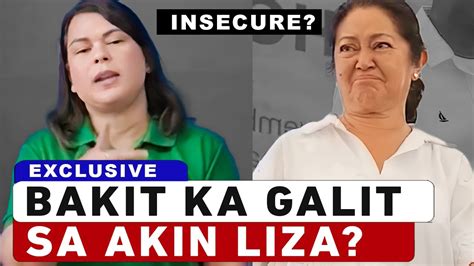 Sara Hindi Alam Bakit Gallt Sa Kanya Si Liza Araneta Youtube