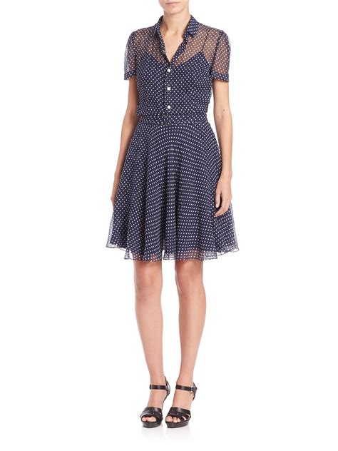 Lyst Polo Ralph Lauren Button Down Shirt Dress In Blue