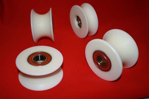 Mm Nylon Pulley Wheel With Ball Bearings Various Groove Size High