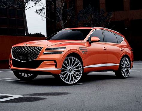 2021 Genesis Gv80 Wearing Forgiato Wheels Luxurious Suv