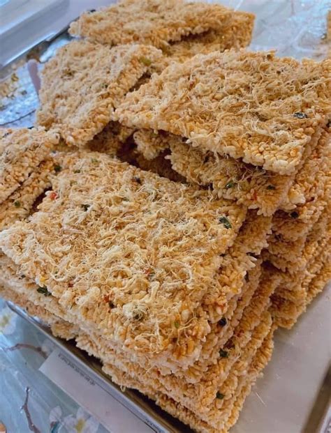 Home Made Vietnamese Sweet Spicy And Savory Crispy Rice Cracker Vietsnacks