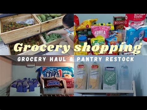 Grocery Shopping Pantry Refill And Restock Grocery Haul Pantry