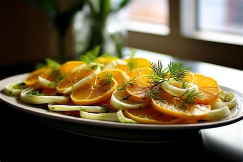 Citrus Fennel Salad Sliced Fennel With Orange Segm Salad Food Images