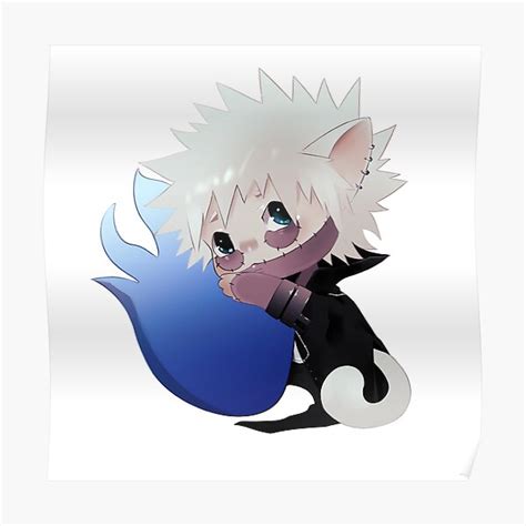 Chibi Dabi Poster By Lonelyartz Redbubble