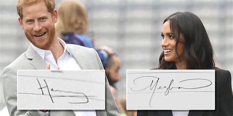 What Prince Harry And Meghan Markles Signatures Reveal About Them