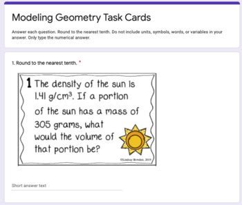 Modeling Geometry Digital Task Cards By Lindsay Bowden Secondary Math