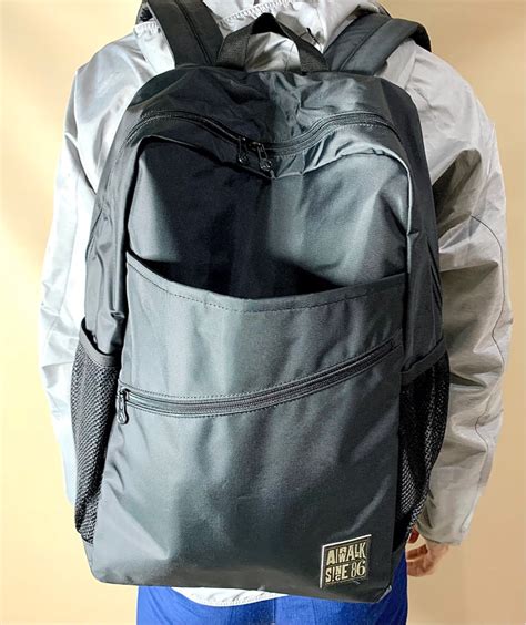 Airwalk Backpack Tas Ransel Nylon Laptop Zipper Black Original Fesyen