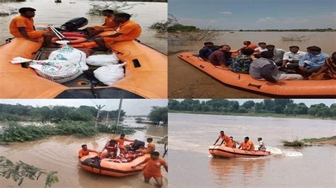 Sdrf Rescues People From Flood Affected Districts Of Rajasthan