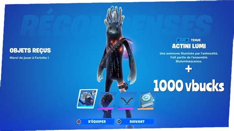 Nouveau Pack Bioluminescence 1000 Vbucks Disponible Sur Fortnite Youtube