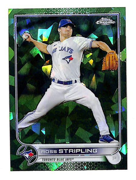 2022 Topps Chrome Update Sapphire Ross Stripling 72 75 Green Refractor