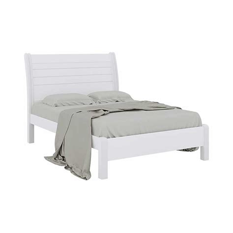 Cama Casal Esmeralda Plus D Doro Móveis Branco Movelito